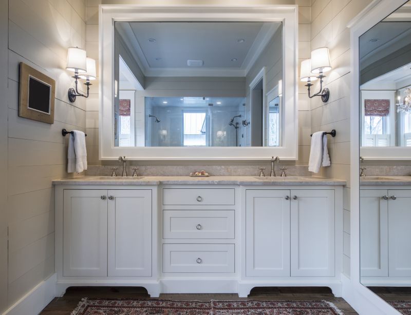 Modern Vanity and Mirror